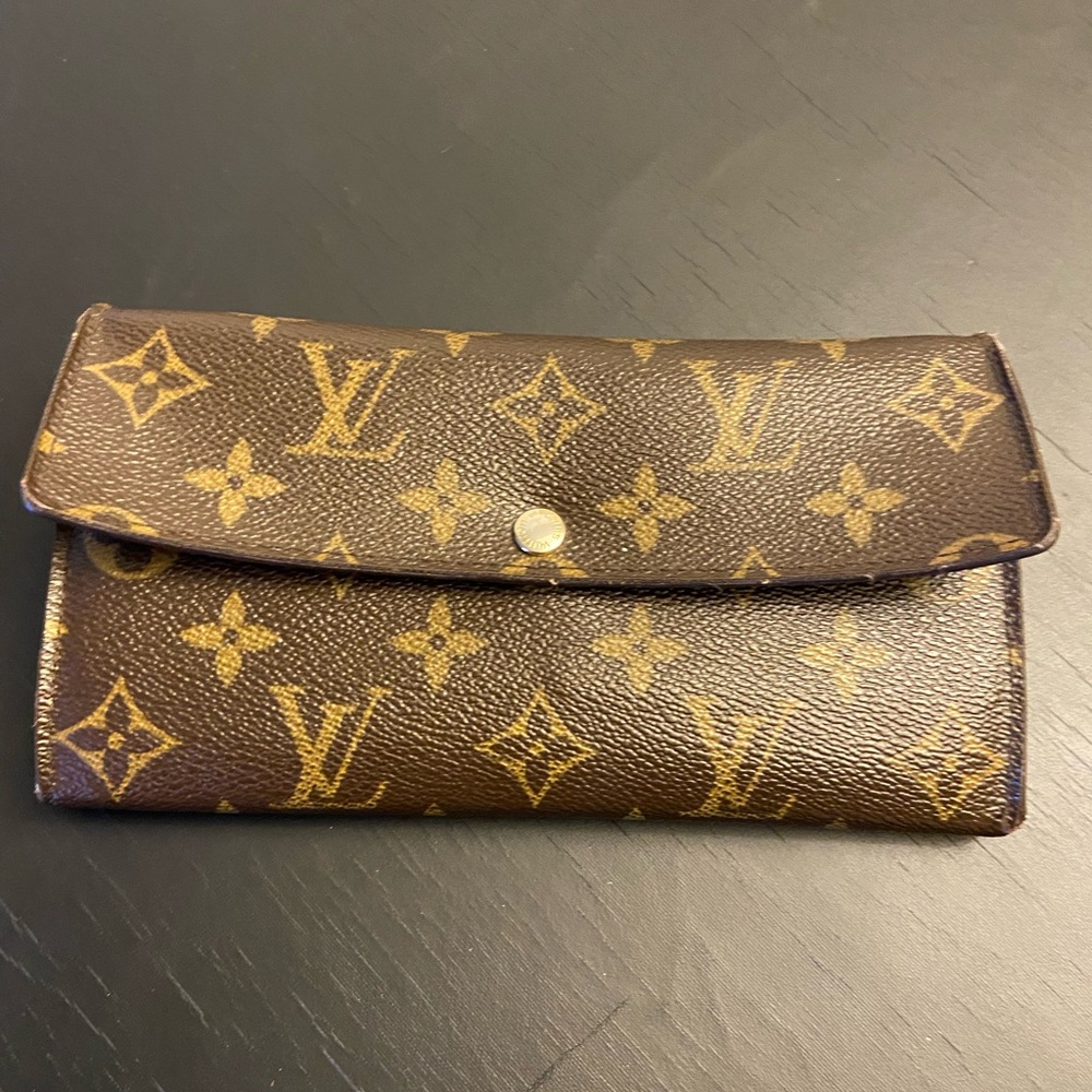 Louis Vuitton Brown and Gold Monogram Wallet